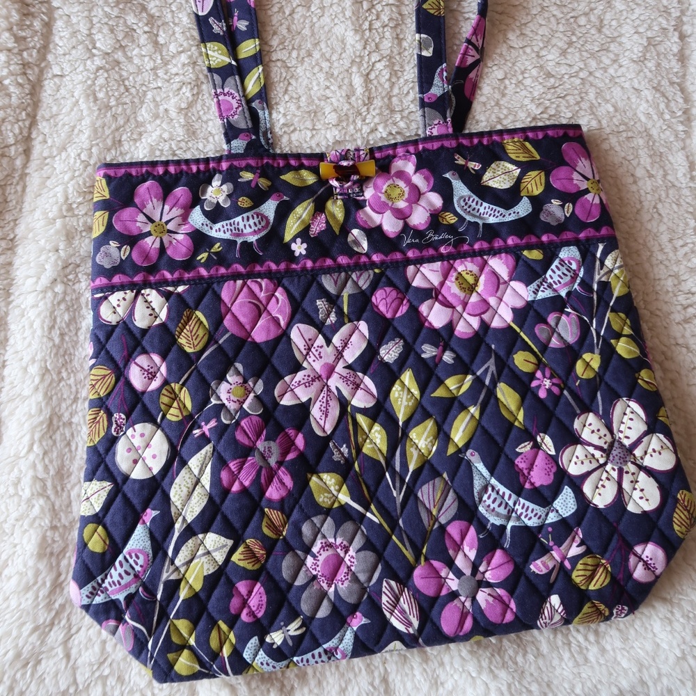 NWOT Vera Bradley Tote in Floral Nightingale